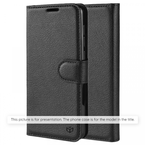 Husa pentru Xiaomi Redmi Note 15 Pro 5G, Techsuit, Leather Folio, Neagra
