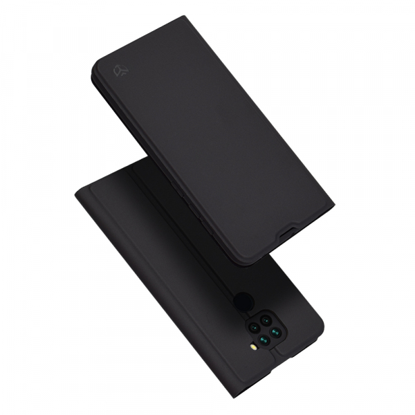 Husa pentru Xiaomi Redmi Note 9 / 10X 4G, Techsuit, Magskin Book, Neagra
