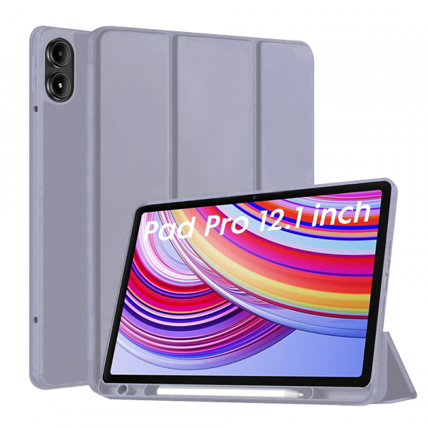 Husa pentru Xiaomi Redmi Pad Pro / Pad / Pad Pro 5G, Techsuit, Flex Trifold, Mov