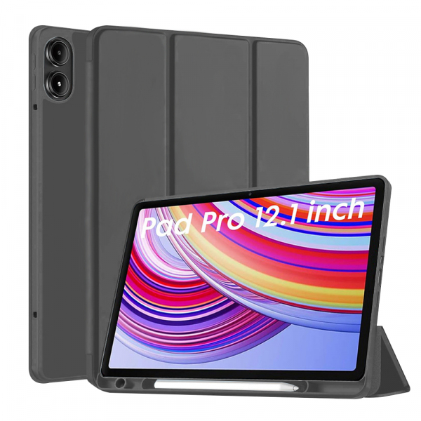 Husa pentru Xiaomi Redmi Pad Pro / Pad / Pad Pro 5G, Techsuit, Flex Trifold, Neagra