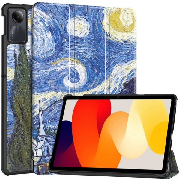 Husa pentru Xiaomi Redmi Pad SE, Techsuit, FoldPro Starry Night, Multicolor