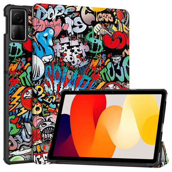 Husa pentru Xiaomi Redmi Pad SE, Techsuit, FoldPro Urban Vibe, Multicolor