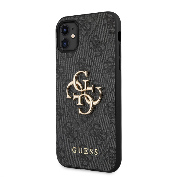 Husa pentru Apple iPhone 11, Guess, 4G Metal Logo, Gri