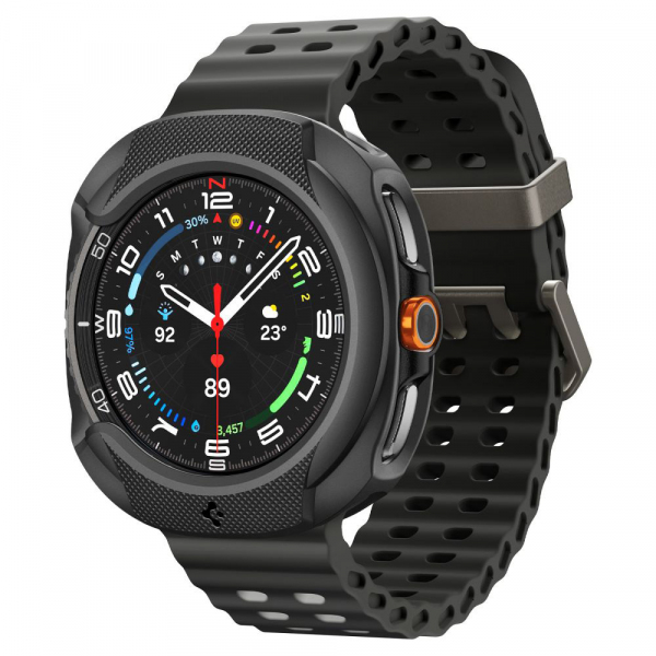 Husa Spigen Liquid Air pentru Samsung Galaxy Watch8 Classic, Neagra Mata ACS09841