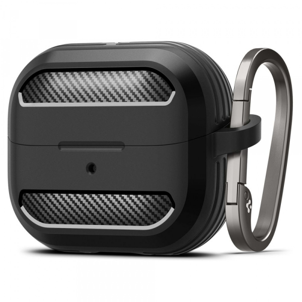 Husa Spigen Rugged Armor pentru Samsung Galaxy Buds3 FE / Buds3 Pro / Buds3, Neagra ACS08330