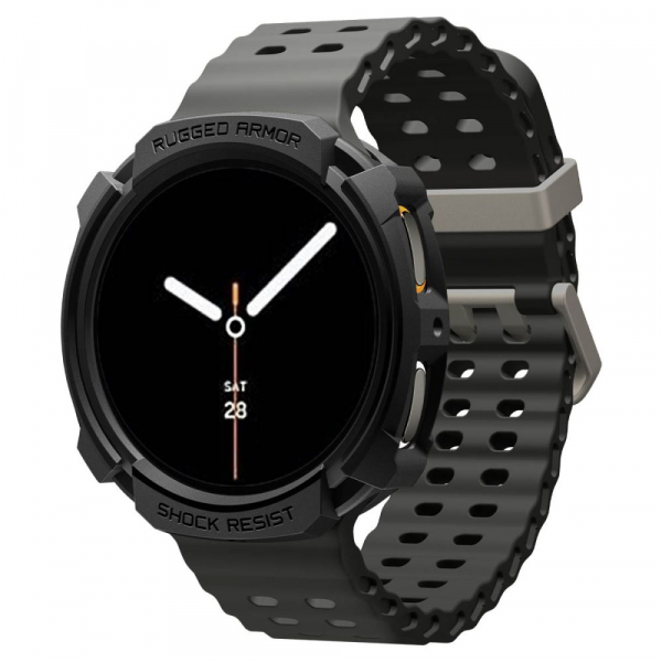Husa Spigen Rugged Armor pentru Samsung Galaxy Watch9 / Watch8 40mm, Neagra ACS10004