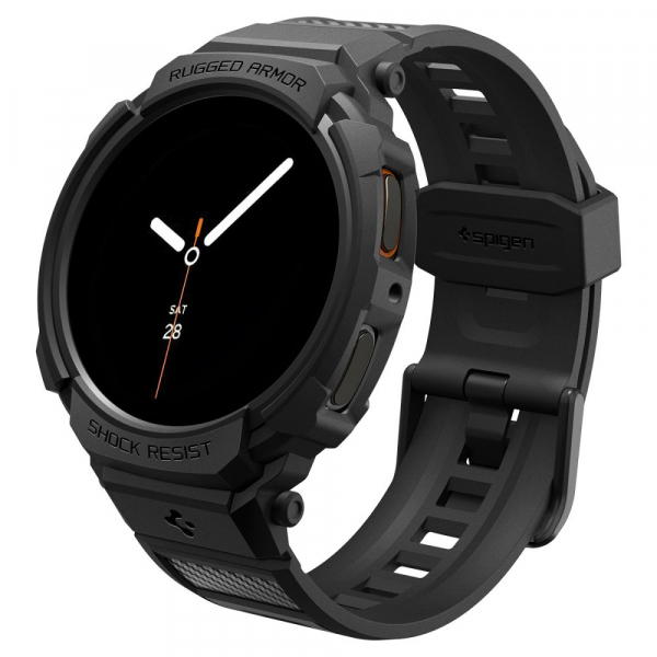 Husa Spigen Rugged Armor Pro pentru Samsung Galaxy Watch9 / Watch8 40mm, Neagra Mata ACS10005