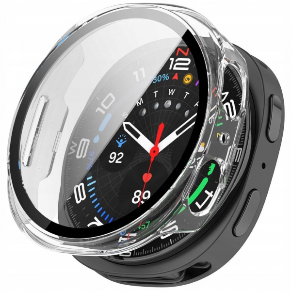 Husa Tech-Protect Defense pentru Samsung Galaxy Watch8 44mm, Transparenta