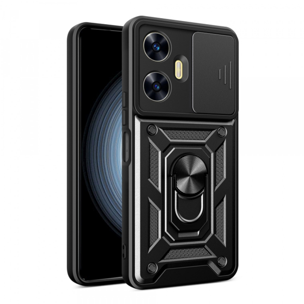 Husa pentru Realme C55, Techsuit, CamShield, Neagra