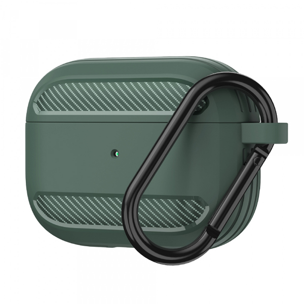 Husa Techsuit Carbon pentru Apple AirPods Pro Series, Verde