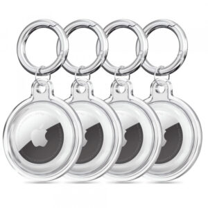 Husa Techsuit CT15 pentru Apple AirTag, Transparenta