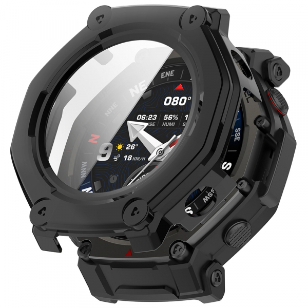 Husa Techsuit Defense360 Pro pentru Amazfit T-Rex 3 Pro 48mm, Neagra