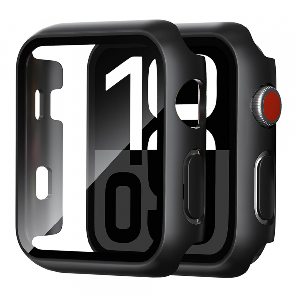 Husa Techsuit Defense360 Pro pentru Apple Watch 38mm Series, Neagra