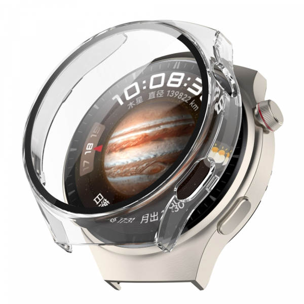 Husa Techsuit Defense360 Pro pentru Huawei Watch 4 Pro, Transparenta