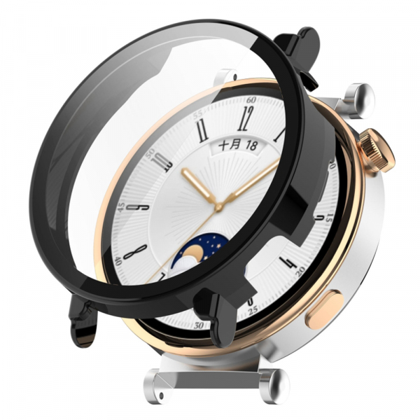 Husa Techsuit Defense360 Pro pentru Huawei Watch GT 4 41mm, Neagra