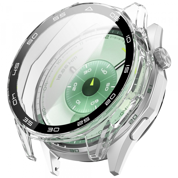 Husa Techsuit Defense360 Pro Bezel pentru Huawei Watch GT 6 46mm, Transparenta
