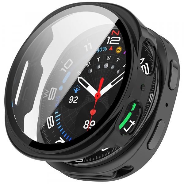 Husa Techsuit Defense360 Pro pentru Samsung Galaxy Watch9 / Watch8 44mm, Neagra