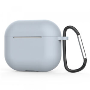 Husa Techsuit Silicone pentru Apple AirPods 4, Argintie