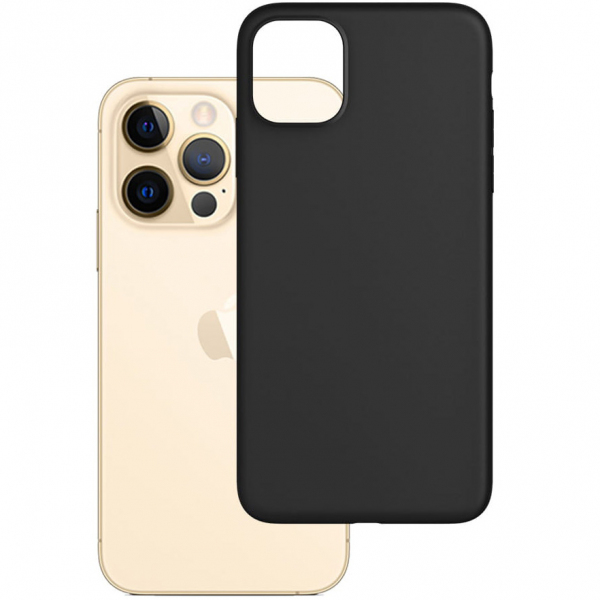 Husa pentru Apple iPhone 13 Pro Max, 3MK, Neagra Mata