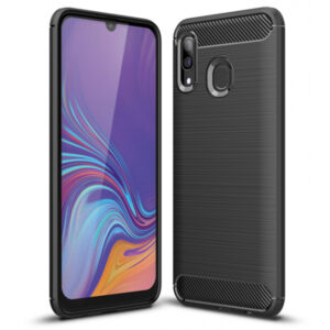 Husa pentru Samsung Galaxy A40 A405, Carbon, Neagra