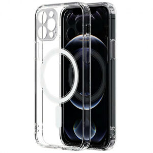 Husa MagSafe pentru Apple iPhone 13 Pro, OEM, Magnetic Antisoc, Transparenta