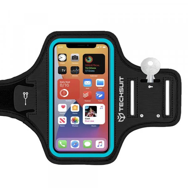 Husa Universala pentru Telefon max. 6.8inch, Techsuit, Sports TH20, Albastra