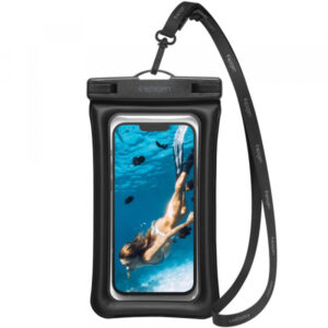 Husa Universala Waterproof pentru Telefon max. 6.9inch, Spigen, A610, Neagra