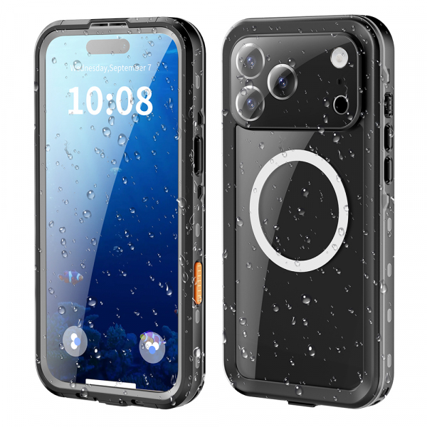 Husa Waterproof pentru Apple iPhone 18 Pro Max / 17 Pro Max, ShellBox, Neagra