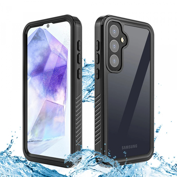 Husa Waterproof pentru Samsung Galaxy S23 FE S711, ShellBox, Neagra