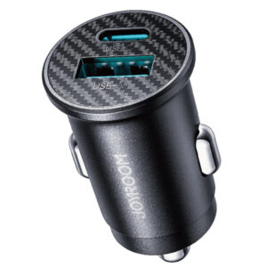 Incarcator Auto Joyroom JR-CCN16 Mini, 12W, 2.4A, 1 x USB-A - 1 x USB-C, Negru