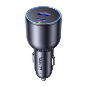 Incarcator Auto UGREEN EC701, 63W, 3A, 1 x USB-A - 1 x USB-C, Negru