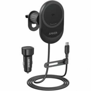 Incarcator Auto Wireless Anker MagGo, 15W, 1.67A, Negru B2932G11
