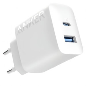 Incarcator Retea Anker 312, 20W, 3A, 1 x USB-A - 1 x USB-C, Alb A2348G21