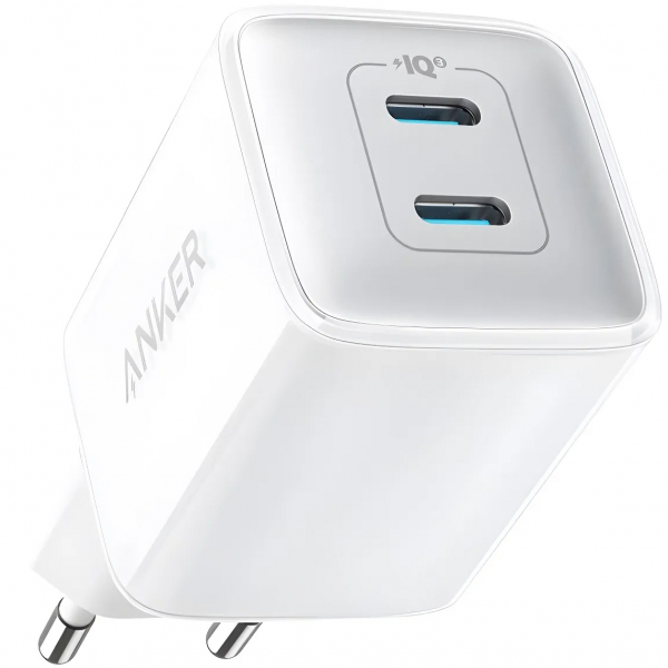 Incarcator Retea Anker 521 Nano Pro, 40W, 3A, 2 x USB-C, Alb A2038G21