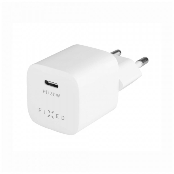 Incarcator Retea Fixed Mini, 30W, 3A, 1 x USB-C, Alb