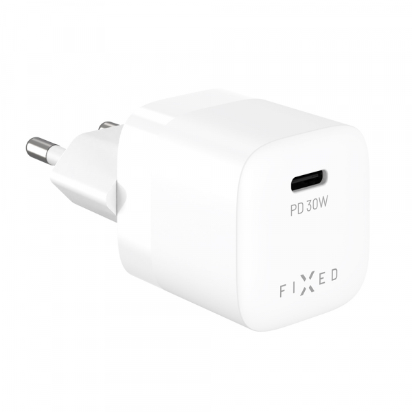 Incarcator Retea Fixed Mini2, 30W, 3A, 1 x USB-C, Alb