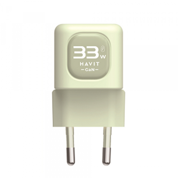 Incarcator Retea HAVIT UC230, 33W, 3A, 1 x USB-A - 1 x USB-C, Verde