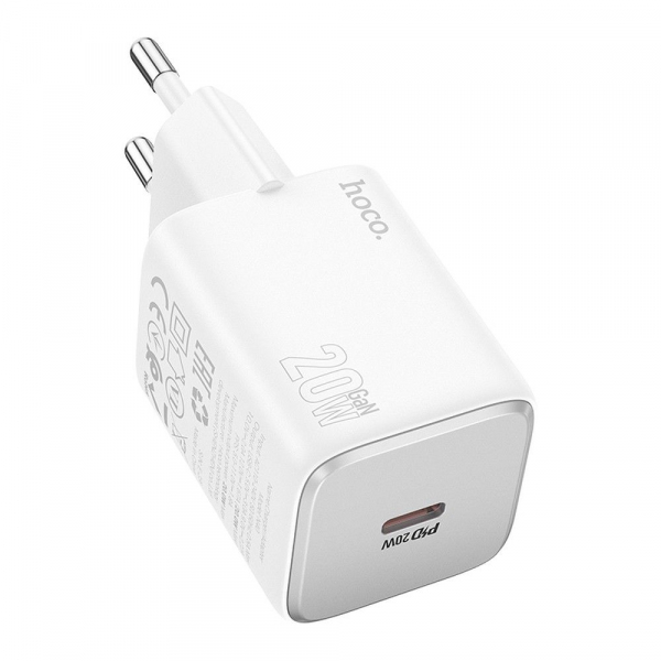 Incarcator Retea HOCO N40, 20W, 3A, 1 x USB-C, Alb