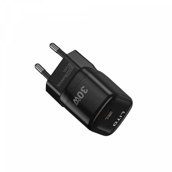 Incarcator Retea Lito LC11, 30W, 3A, 1 x USB-C, Negru