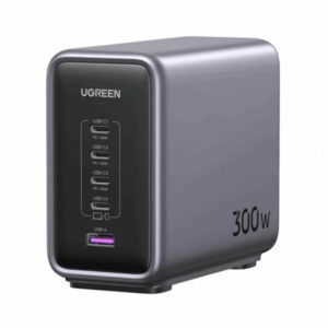 Incarcator Statie UGREEN CD333 Nexode, 300W, 5A, 1 x USB-A - 4 x USB-C, Gri