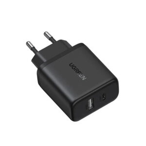 Incarcator Retea UGREEN X227, 20W, 3A, 1 x USB-A - 1 x USB-C, Negru