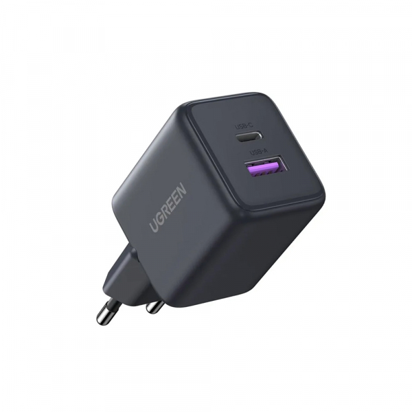 Incarcator Retea UGREEN X516, 30W, 3A, 1 x USB-A - 1 x USB-C, Gri