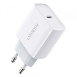 Incarcator Retea UGREEN CD137, 20W, 3A, 1 x USB-C, Alb