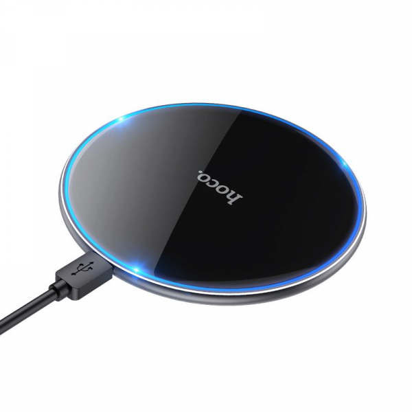 Incarcator Retea Wireless HOCO CW6 Pro, 15W, 1.67A, Negru
