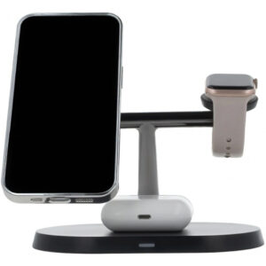 Incarcator Retea Wireless MaXlife MXWC-03 3in1, 15W, 1.67A, Negru
