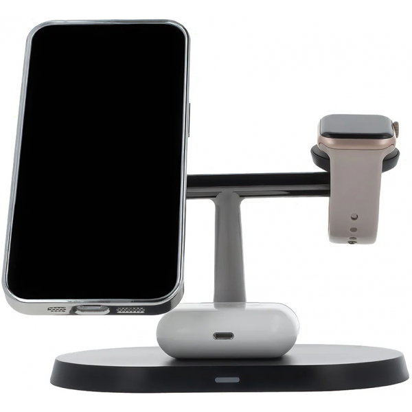 Incarcator Retea Wireless MaXlife MXWC-03 3in1, 15W, 1.67A, Negru