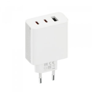 Incarcator Retea Xiaomi 2C1A GaN, 67W, 3A, 1 x USB-A - 2 x USB-C, Alb