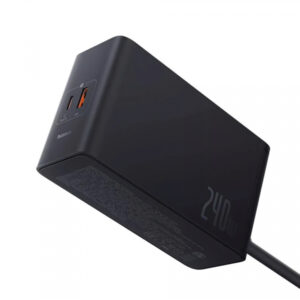 Incarcator Statie Baseus 5in1, 240W, 5A, 1 x USB-A - 3 x USB-C - 1 x DC, Negru P10163901113-00