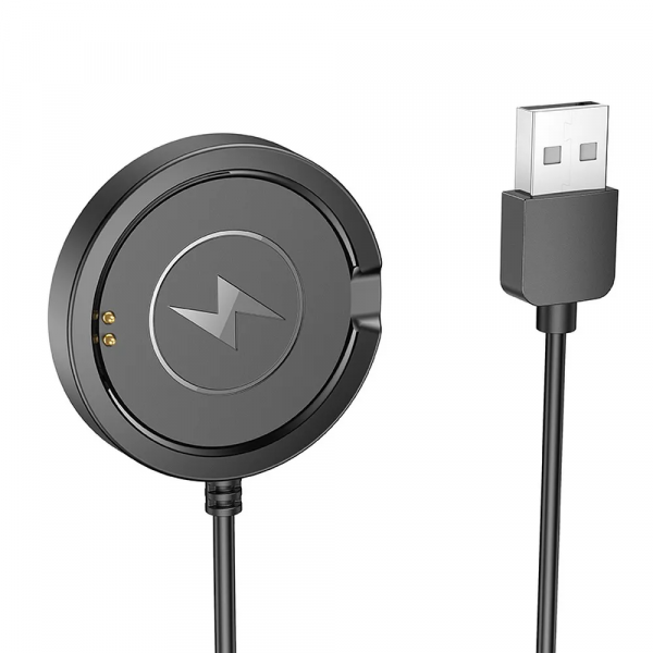 Cablu Incarcare pentru Smartwatch HOCO Y22, USB-A, Negru