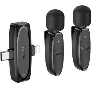 Lavaliera HOCO L15, USB-C / Lightning, Set 2 bucati, Neagra